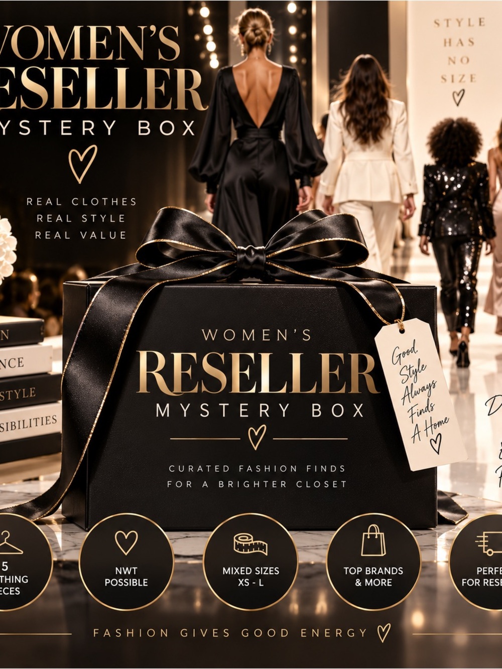 Women’s Reseller Mystery Box 5 Pc Clothing Bundle NWT Possible XS-L